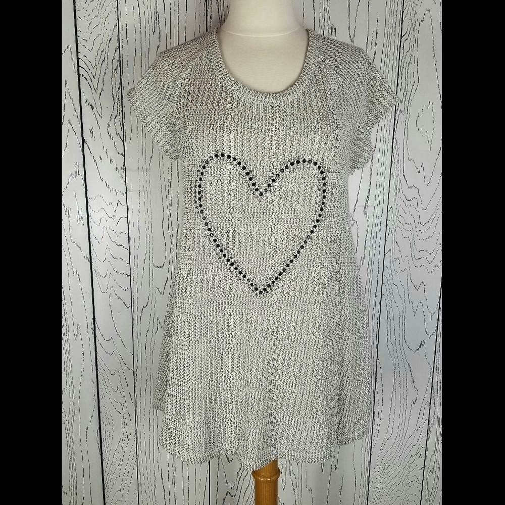 Tutta Bella Maternity Top with Bling Heart, Size L